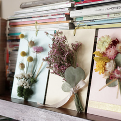 小花生活_自然生活乾燥花裝飾卡、花束卡、壁掛（櫻花粉） 第9張的照片