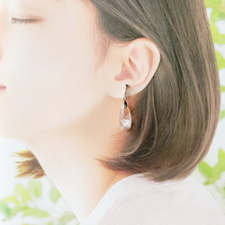 玫瑰石英吊式耳環/引導你愛自己的耳環 第7張的照片