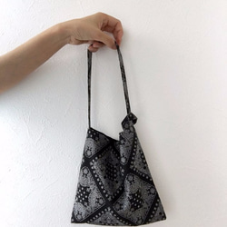 [再次上架]可以作為錢包的“ Everything mini bag”，在和服和浴衣Bandana風格的Bragg上看起來不錯 第2張的照片