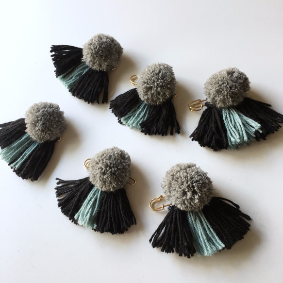 [Scarf Pin] Black Mix “6” 第3張的照片