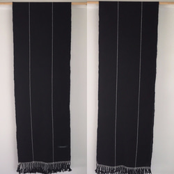 [Unisex Scarf] Black & White lines 第3張的照片