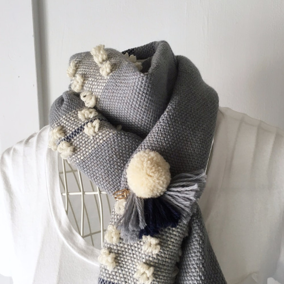 [Scarf pin / Brooch / Corsage] Light Gray Mix "9" 第2張的照片