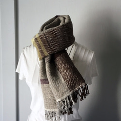 [Unisex Scarf] Gray & Brown 3 第1張的照片