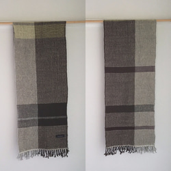 [Unisex Scarf] Gray & Brown 3 第4張的照片