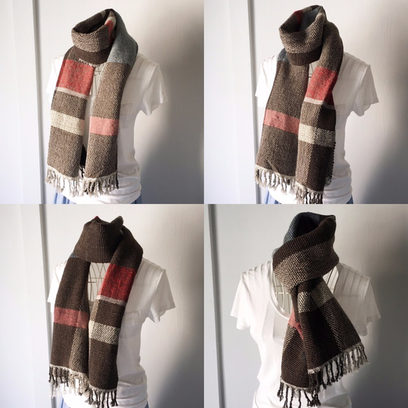 [Unisex Scarf] Brown Mix 第2張的照片