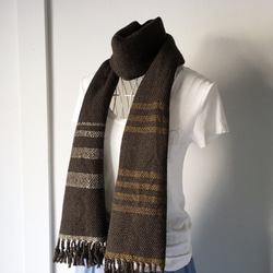 [Unisex Scarf] Dark Brown 第1張的照片