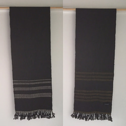 [Unisex Scarf] Dark Brown 第4張的照片