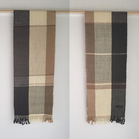 [Unisex Scarf] Deep Brown Mix 2 第4張的照片