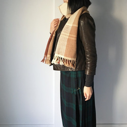 [Unisex Scarf] Beige Mix 第1張的照片