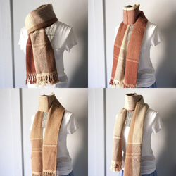 [Unisex Scarf] Beige Mix 第2張的照片