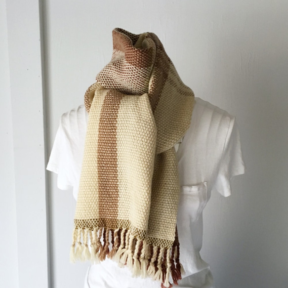 [Unisex Scarf] Beige Mix 4 第1張的照片