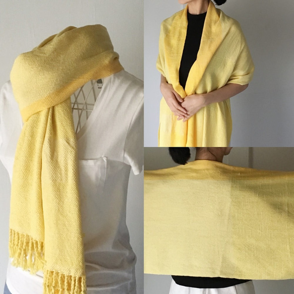 [Unisex Scarf] Yellow - All season available - 第3張的照片