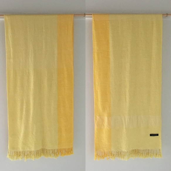 [Unisex Scarf] Yellow - All season available - 第4張的照片