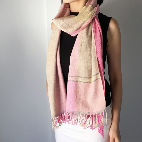 [Unisex Scarf] Pink Mix 2 - All season available - 第1張的照片