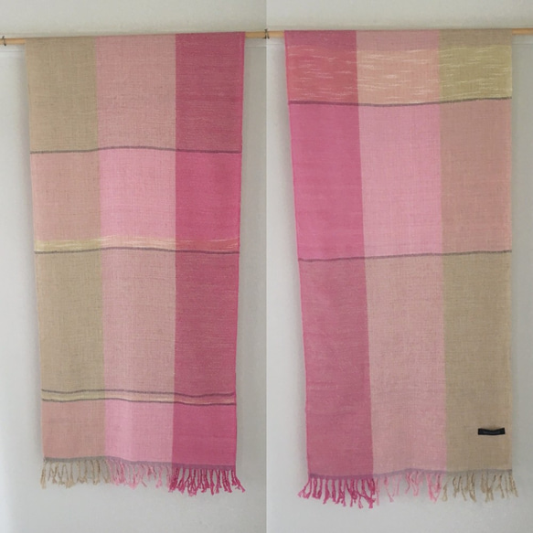 [Unisex Scarf] Pink Mix 2 - All season available - 第4張的照片