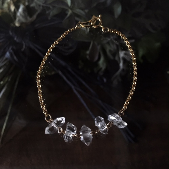 Herkimer的鑽石（夢幻水晶）·手鍊 第1張的照片