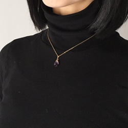 [2月生日石]紫水晶魅力項鍊 第2張的照片