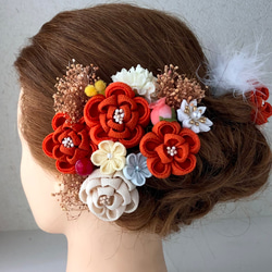 つまみ細工 髪飾り 成人式 七五三 1_606d16118c299e83939411872d03