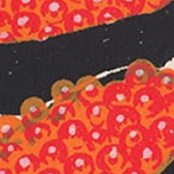 お寿司、味噌汁付き＊版画（シルクスクリーン）ポストカード5枚 まぐろ 牡丹海老 いくら コハダ 和食 4枚目の画像