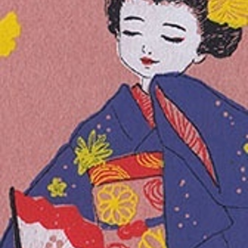 舞妓さん12枚セット＊版画（シルクスクリーン)＊ポストカード12枚