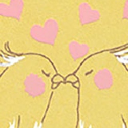 愛を伝える動物達11種＊版画（シルクスクリーン）ポストカード11枚 オカメインコ 柴犬 ハート バレンタイン 3枚目の画像