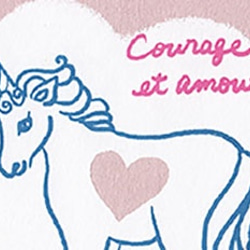 愛を伝える動物達11種＊版画（シルクスクリーン）ポストカード11枚 オカメインコ 柴犬 ハート バレンタイン 5枚目の画像