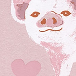 愛を伝える動物達11種＊版画（シルクスクリーン）ポストカード11枚 オカメインコ 柴犬 ハート バレンタイン 7枚目の画像