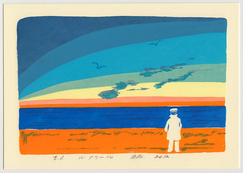 カワウチ 【チワワ】版画　シルクスクリーン ミナコ