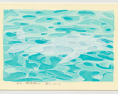 ChristianRieseLassen 「鯨と海」シルクスクリーン 0_555dd68aae01df055ca860a7ce64