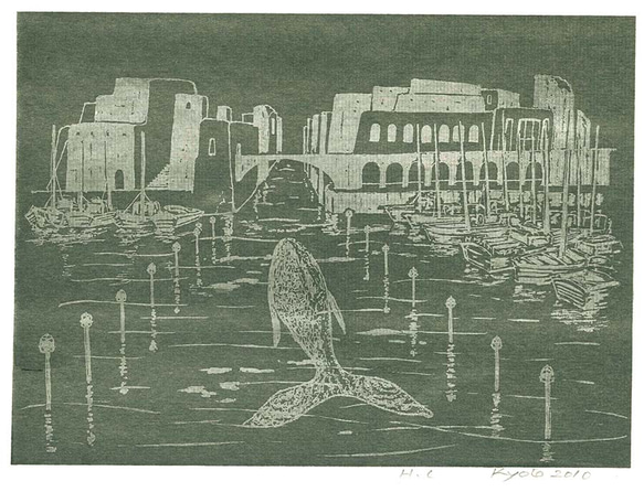 木嶋良治「Venezia（ベニス）」水彩画・色紙 絵画買取・販売の