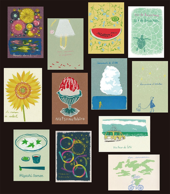 Hazel soanヘイゼルソーン サマータイムⅠ シルクスクリーン版画 Hazel