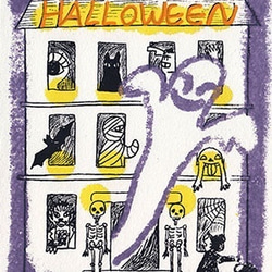 ハロウィン２種のgreetingcard setB＊版画＊限定 halloween カボチャ コラージュ 布 秋 3枚目の画像