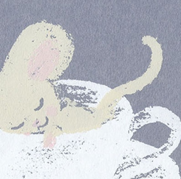 happyねずみ＊版画（シルクスクリーン)＊ポストカード4枚＊干支  バレエ 鼠 mouse ballet 年賀 ネズミ 3枚目の画像