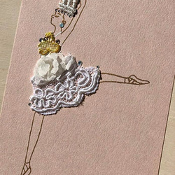 ジュエリー＆バレエ collage greetingセット＊版画＊各限定１枚 ballet キラキラ 華やか ネックレス 3枚目の画像