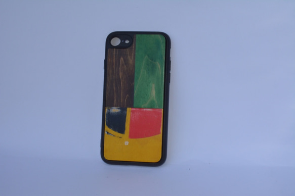 iPhoneケース アイフォンケース スケートボード 木目 天然木 木製ケース  iPhone8 2枚目の画像
