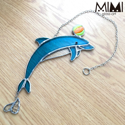 自宅でドルフィンショー ボール サンキャッチャー M I