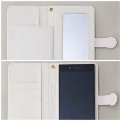相應的Andr​​oid菱形圖案的錢袋子類型smartphone case 發動機的Xperia,galaxy,AQUOS iP 第5張的照片