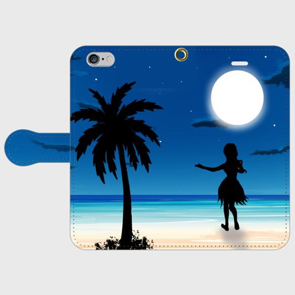 每個模型夏威夷夜呼啦的iPhone手帳式手機殼 第2張的照片