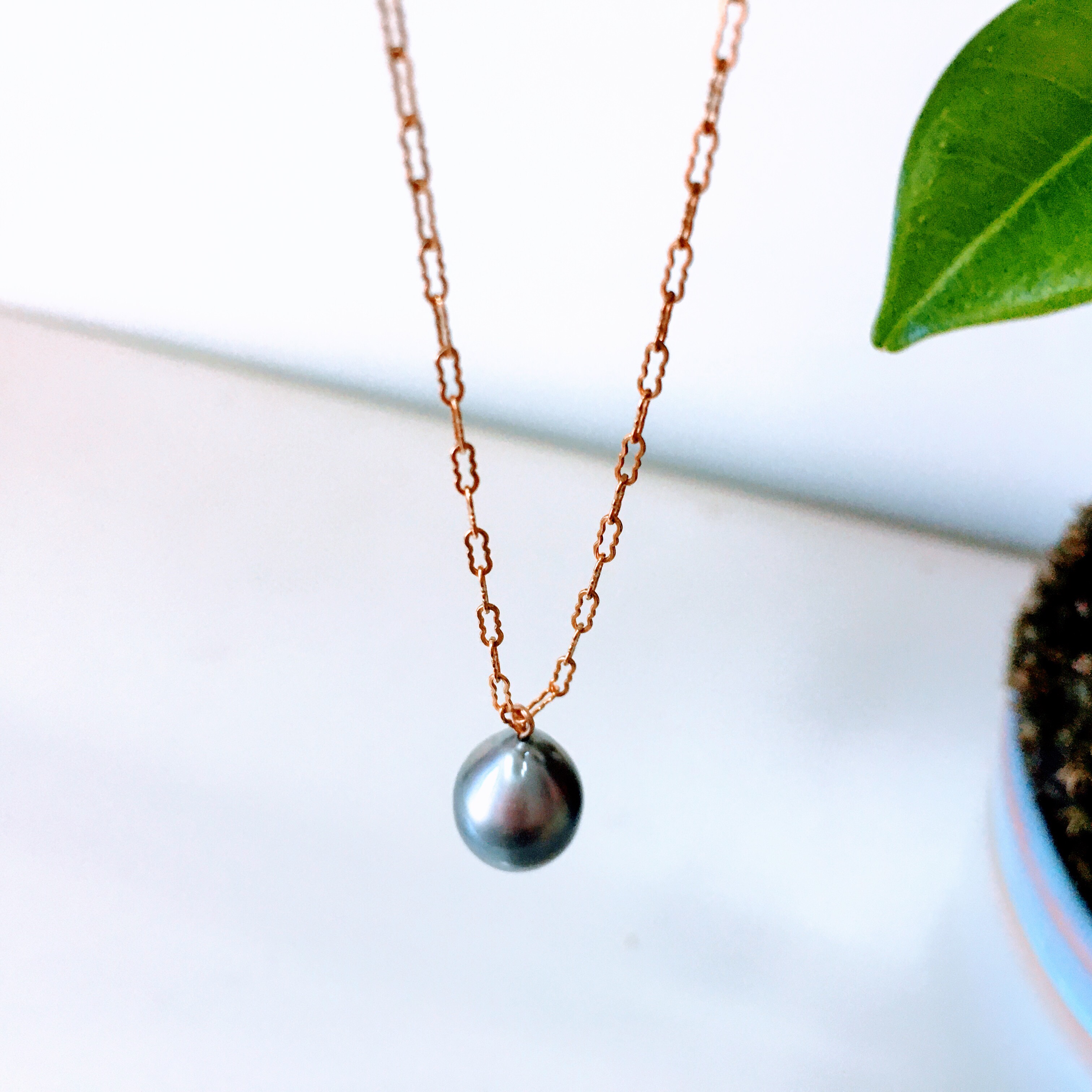 【数量限定】14kgf  南洋真珠 雫 パール(ネックレス)ブラックタヒチ