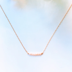 14kgf 極小パール 真珠 (ネックレス)ピンク 3枚目の画像