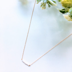 びわ湖淡水真珠　ネックレストップ　wg14k 14kgf gold pearl 琵琶湖 淡水パール 真珠 (ネックレス)ホワイト