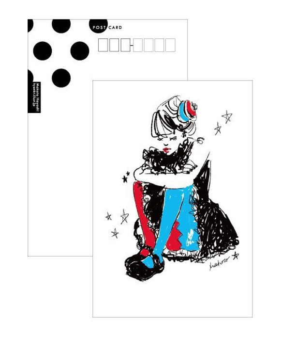 ファッションイラストポストカードセット(4枚) 3枚目の画像