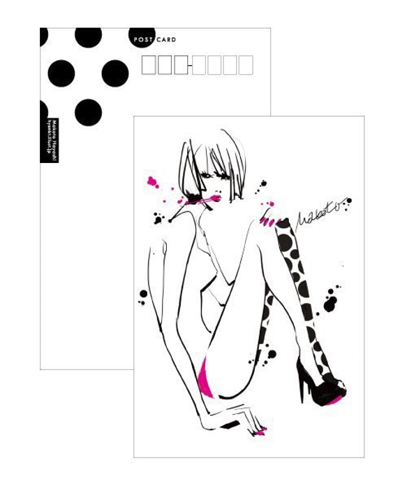 ファッションイラストポストカードセット(4枚) 4枚目の画像
