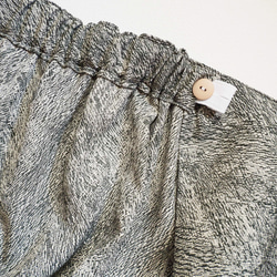 変わり縮緬大理石模様のラップスカート【一点もの】-着物（古布）から 4枚目の画像