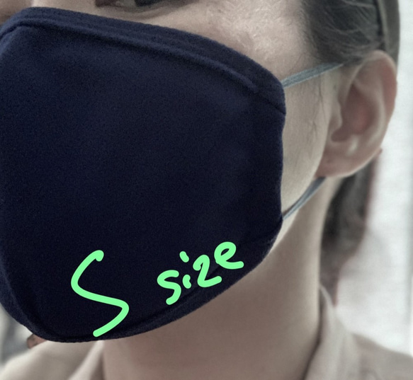 【スポーツニット一重仕立て】立体マスク！呼吸がしやすい！夏・熱中症対策 3枚目の画像