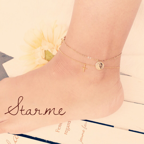 203jewelry ジュエリー　ゴールド　アンクレット 203jewelry ジュエリー ゴールド アンクレット