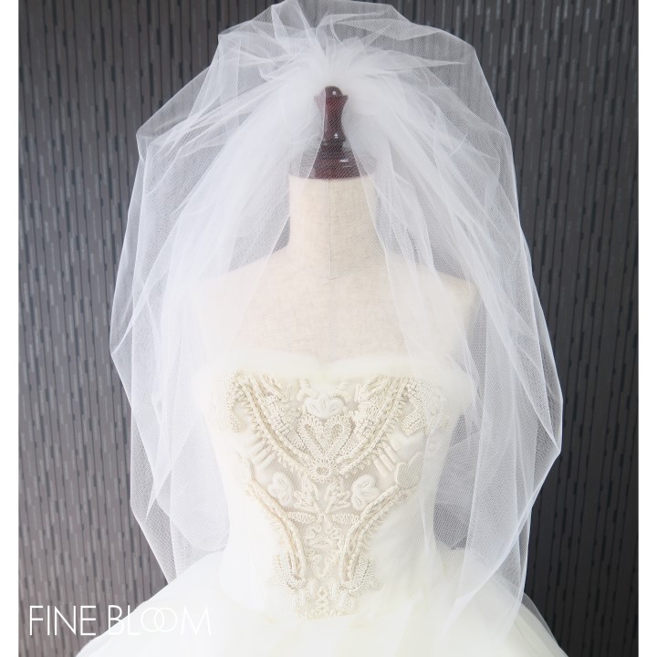 定価¥8万 verawang ロングベール+バルーンベール♥　３段ベール 定価¥8万 verawang ロングベール+バルーンベール♥ 3段ベール