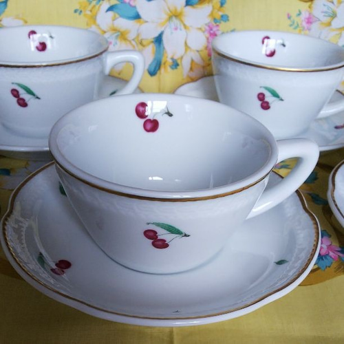 リチャードジノリ ボンジョルノチェリー5客セット！ マグカップ ばき