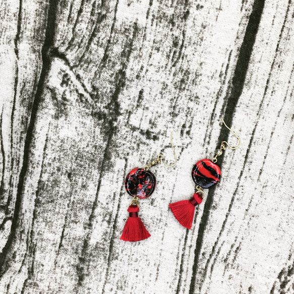 自然の美 軟陶手作 polymer clay handmade earrings 第1張的照片