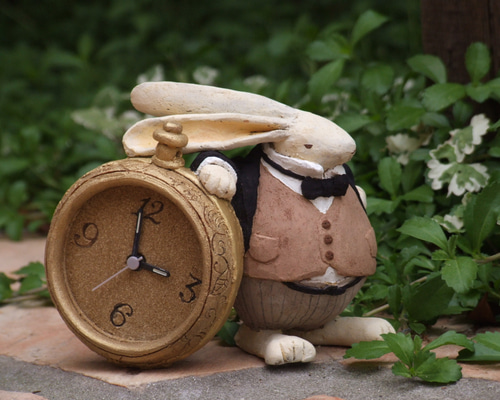 軽奢ヨーロッパ式時計の置物.ウサギの置き時計 軽奢ヨーロッパ式時計の置物.ウサギの置き時計